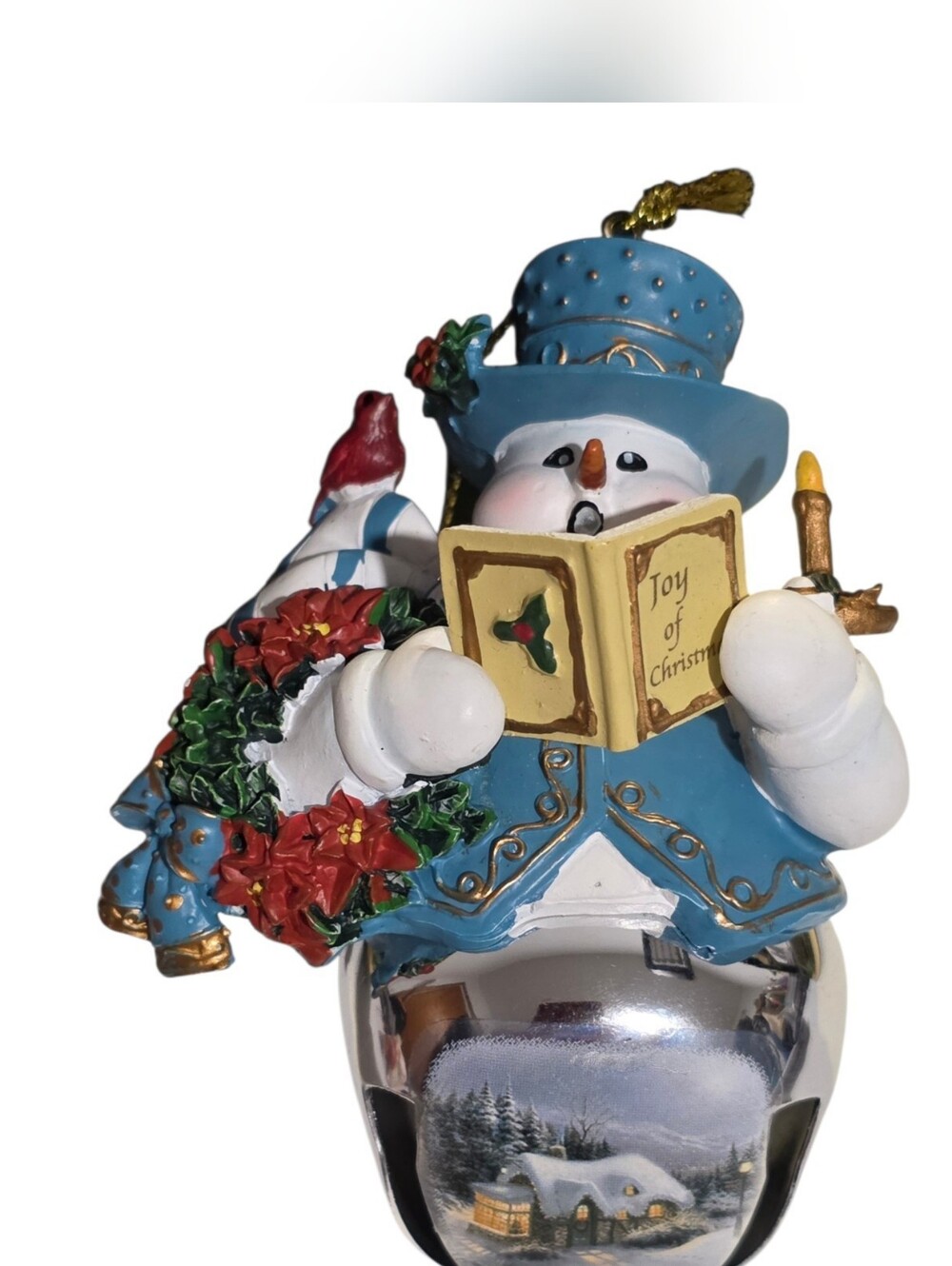 Bradford Exchange Thomas Kinkade Snow-Bell Holidays Ornament Yuletide Carols